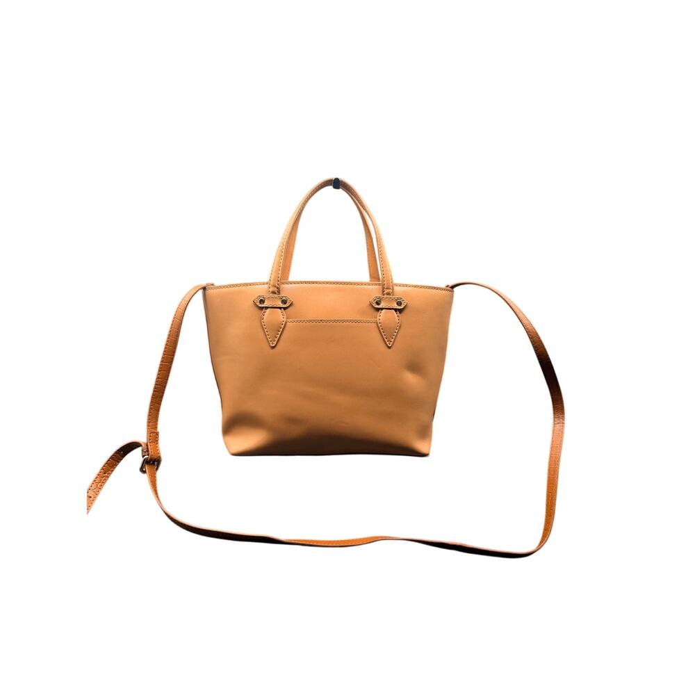 RACHEL Rachel Roy Tan Leather Mini Tote Crossbody Bag Pouch